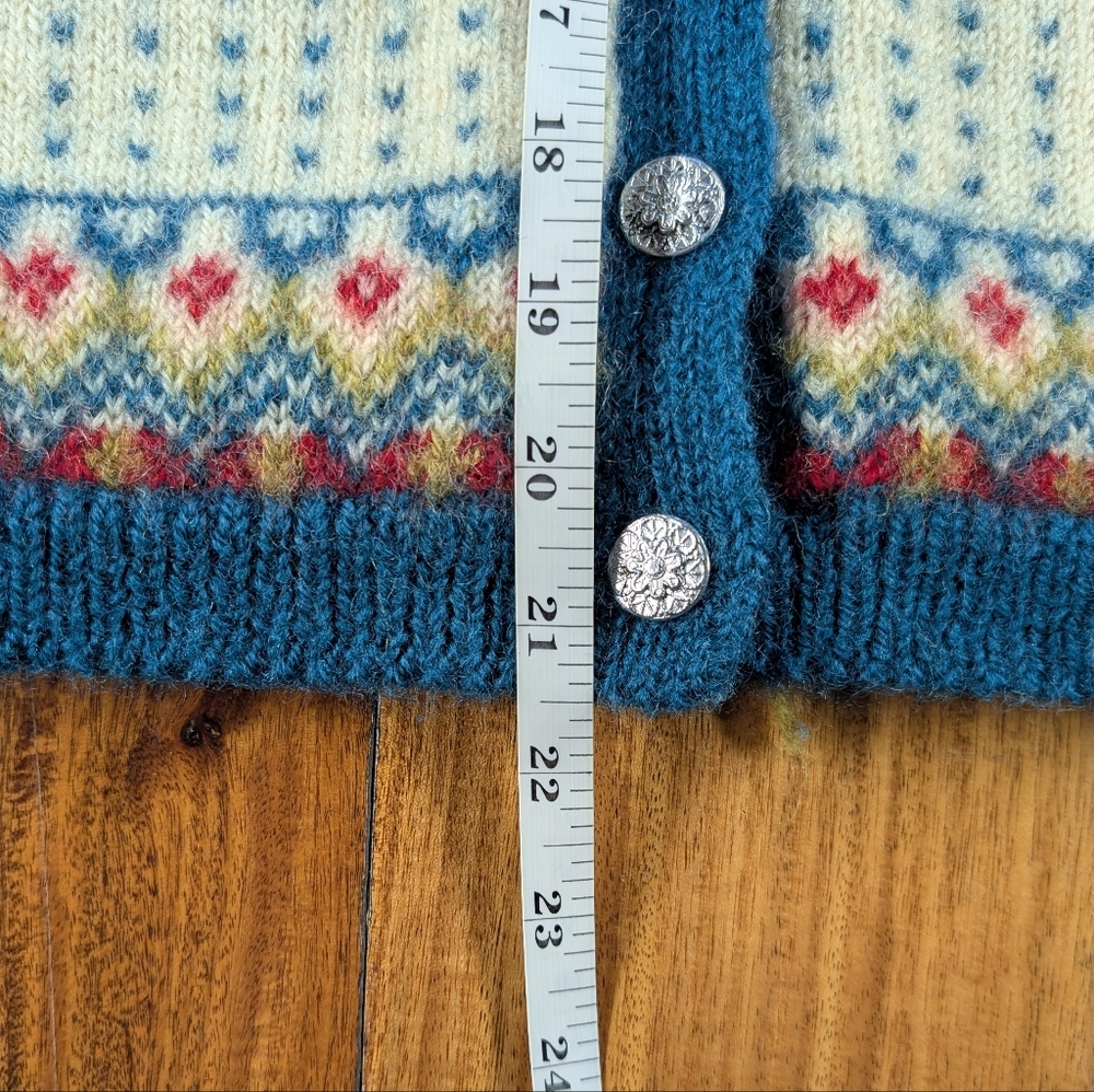 Viking Knit Vintage Handmade Wool Sweater (S) - Picture 7 of 7